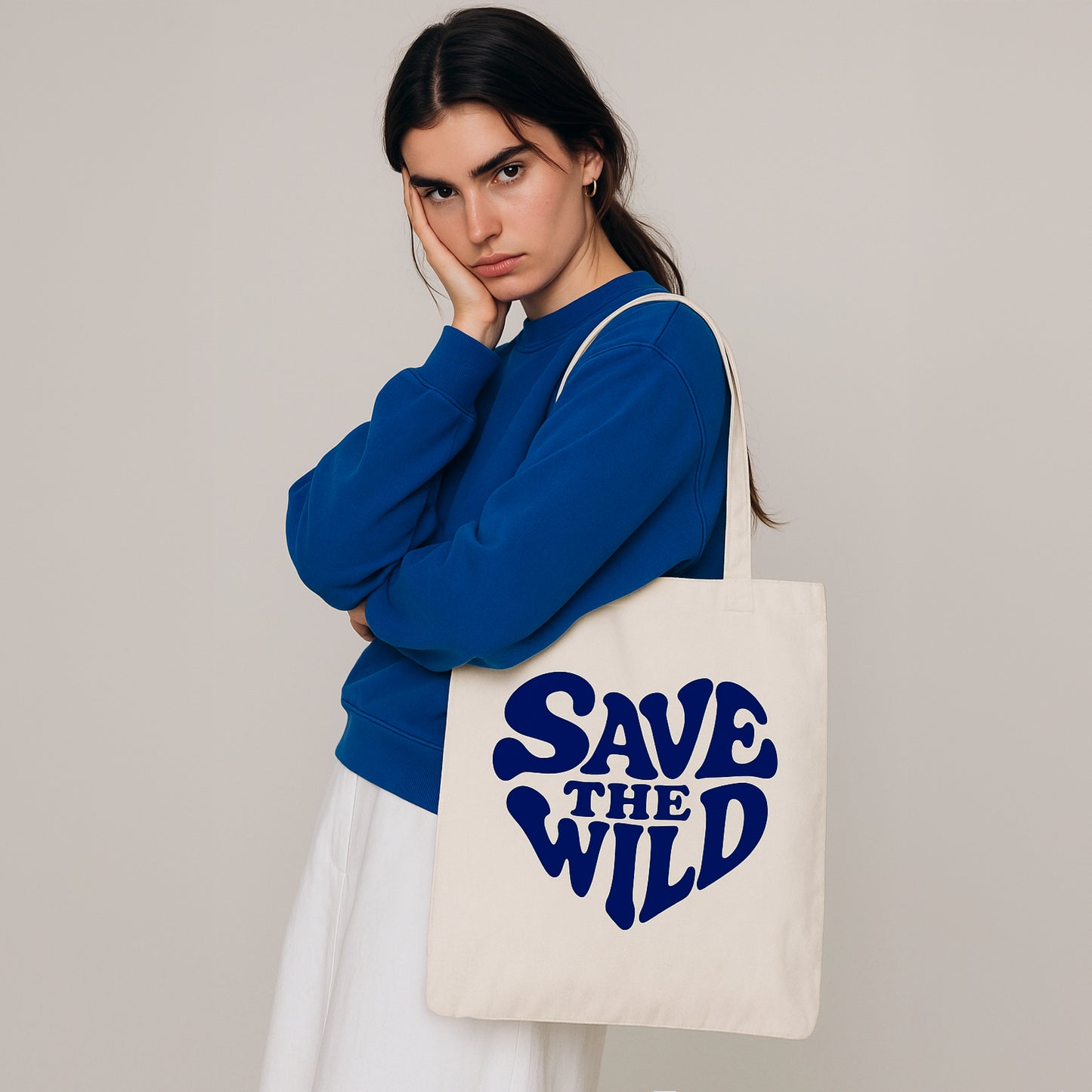 TOTE BAG "SAVETHEWILD" BEIGE